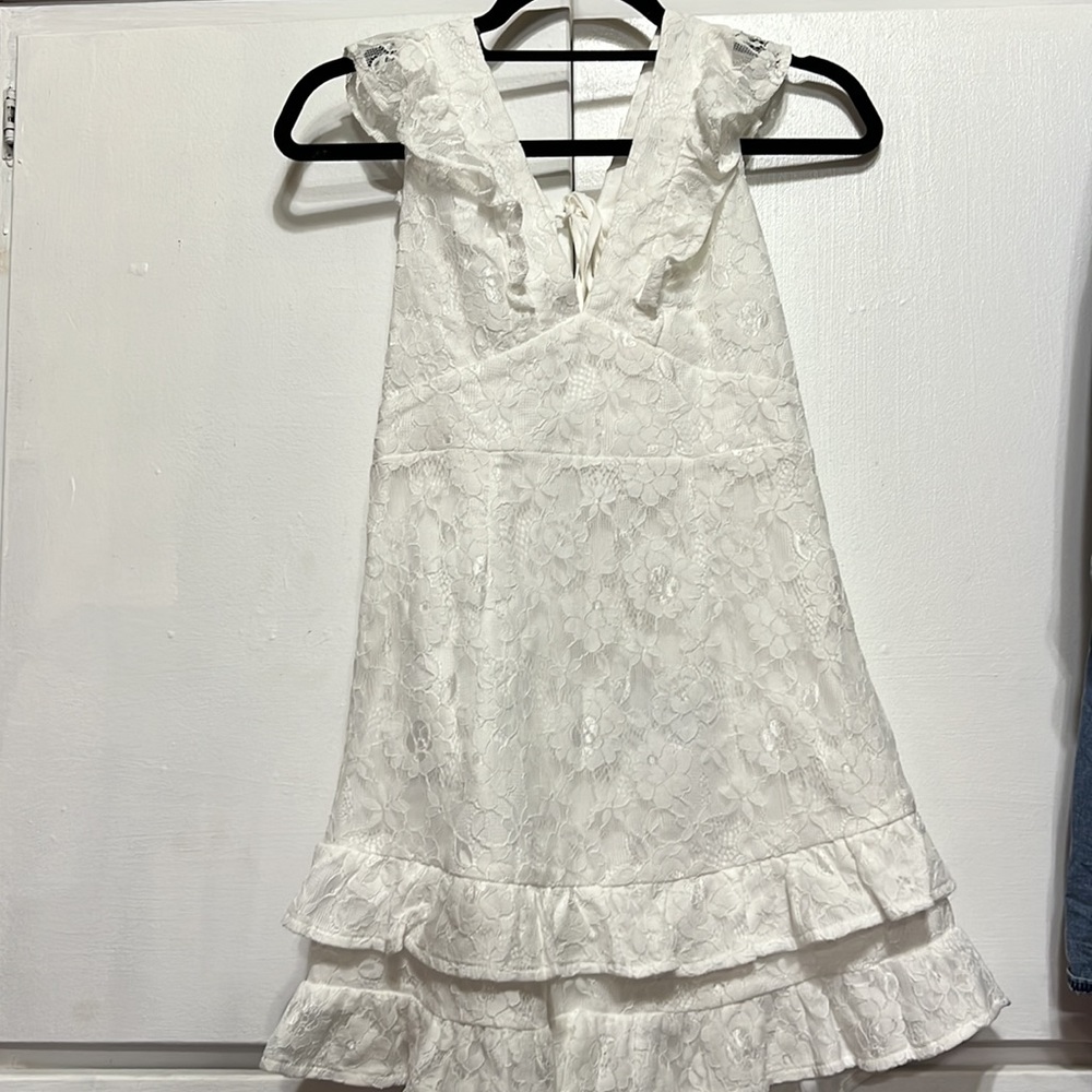 White Petal + Pup Dress